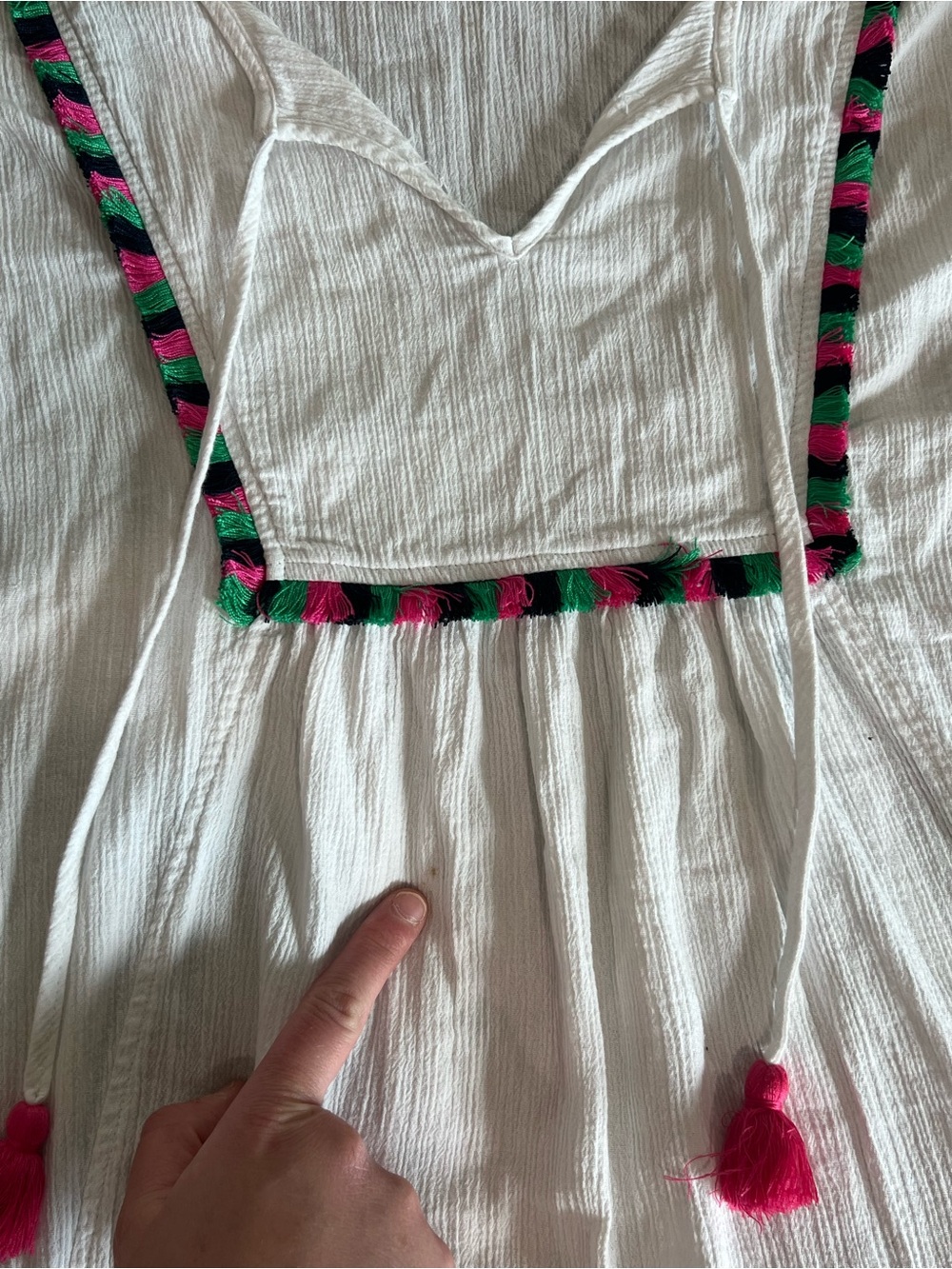 Summer J. Crew Women’s White Fringe Swim Suit Cover Up - Picture 4 of 9